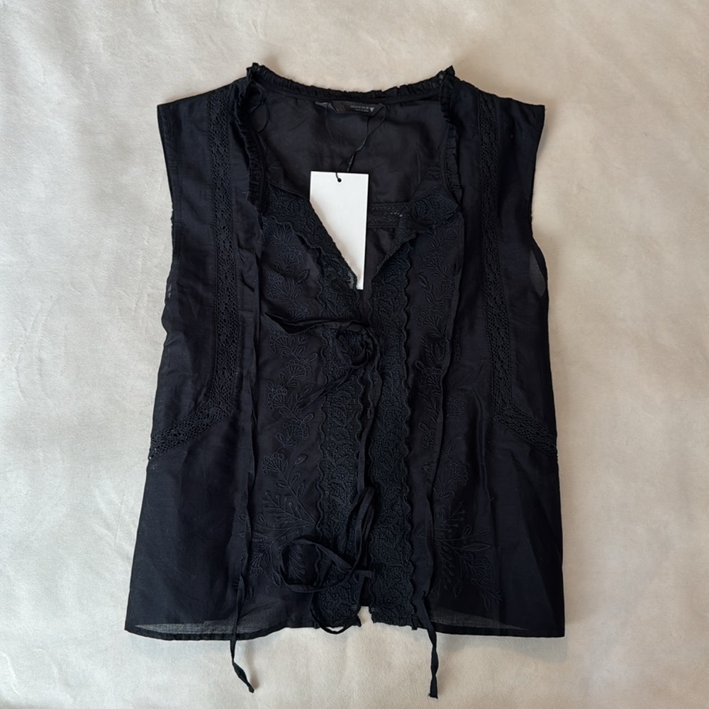 Zara Embroidered Top